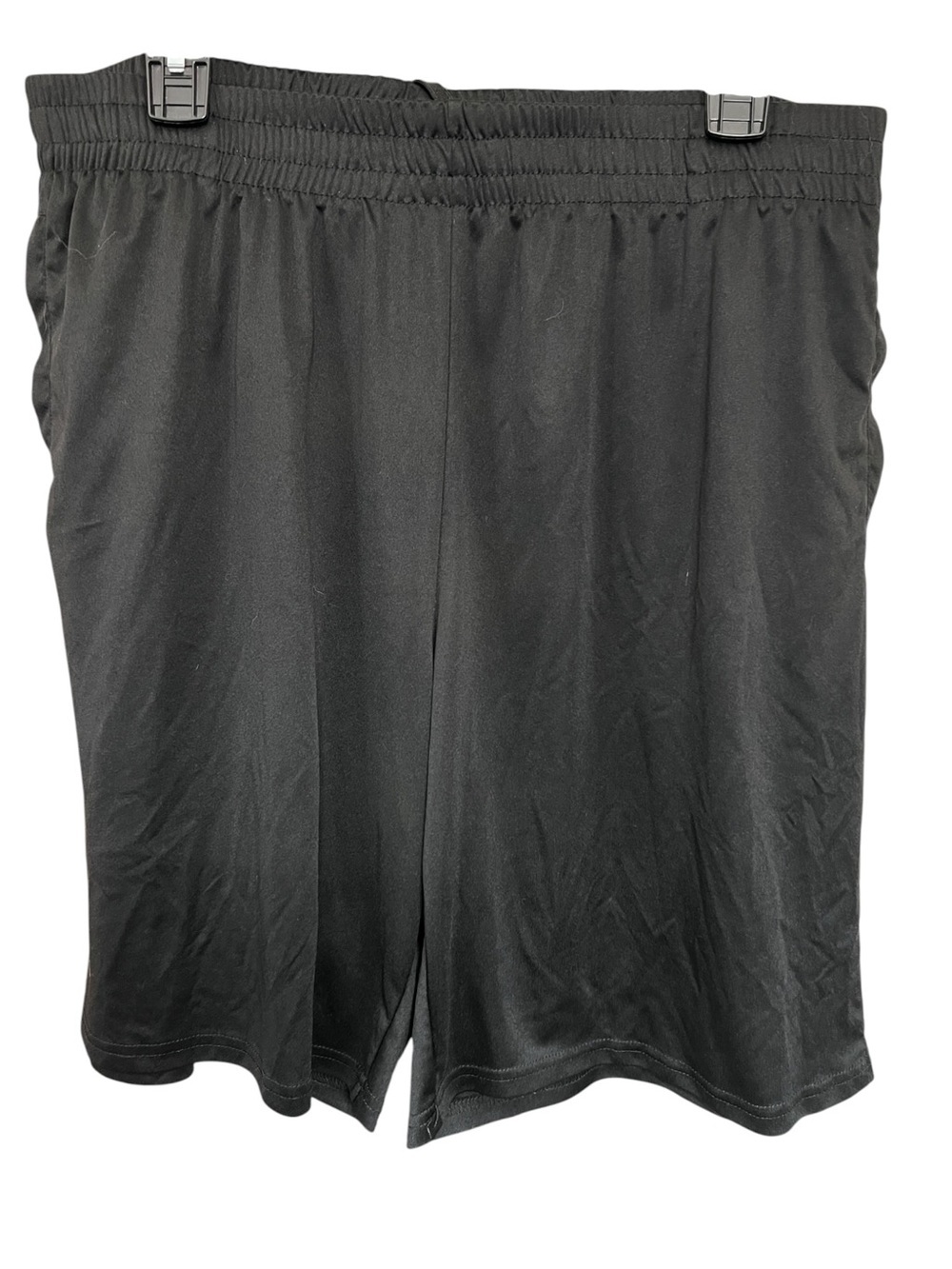Men's Black Athletic Training Shorts with Elastic Waist